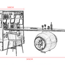 Aviator Bar Table & Cabinet with Propeller at online8 furniture store Auckland