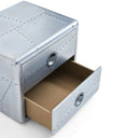 Aviator Side Table with 2 Drawers | Bedside Table at online8 furniture store Auckland