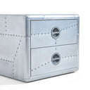 Aviator Side Table with 2 Drawers | Bedside Table at online8 furniture store Auckland