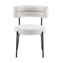 Axel Dining Chair - Ivory at online8 furniture store Auckland