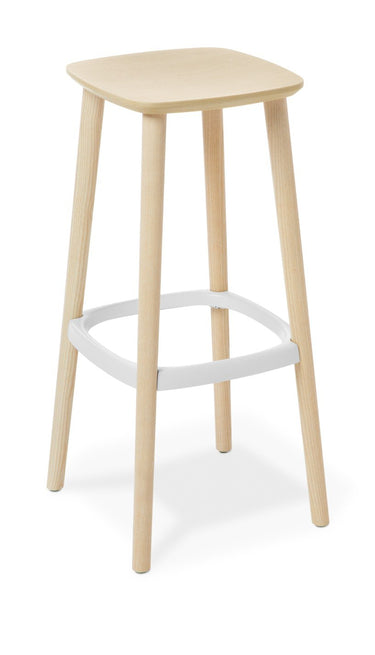 Babila Barstool - Bleached Ash at online8 furniture store Auckland