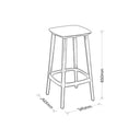 Babila Counter Stool - Black at online8 furniture store Auckland