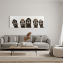 Bad Hair Day - 5 Lama Canvas at Online8 Furniture Auckland NZ