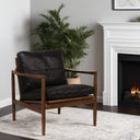 Bailey Leather Armchair Black at online8 furniture store Auckland