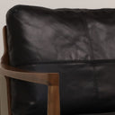 Bailey Leather Armchair Black at online8 furniture store Auckland