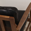 Bailey Leather Armchair Black at online8 furniture store Auckland
