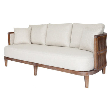 Bali 2 Seat Sofa - Oak & Rattan at online8 furniture store Auckland