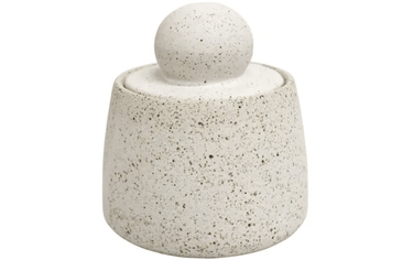 Ball Canister - Sandy White at online8 furniture store Auckland