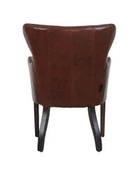 Baltimore Occasional Leather Chair: Vintage Cigar at Online8 Furniture Auckland NZ