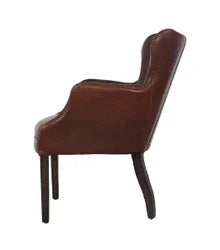 Baltimore Occasional Leather Chair: Vintage Cigar at Online8 Furniture Auckland NZ