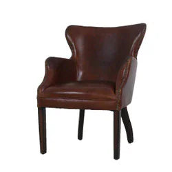 Baltimore Occasional Leather Chair: Vintage Cigar at Online8 Furniture Auckland NZ