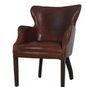 Baltimore Occasional Leather Chair: Vintage Cigar at Online8 Furniture Auckland NZ