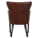 Baltimore Occasional Leather Chair: Vintage Cigar at Online8 Furniture Auckland NZ