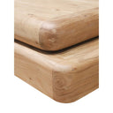 Generous 90cm square Bambam coffee table with warm natural acacia grain