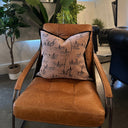 Bamboo Leaf Cushion Cover - Coffee at online8 furniture store Auckland