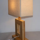 Bamboo & Linen Table Lamp - Natural at Online8 Furniture Auckland NZ
