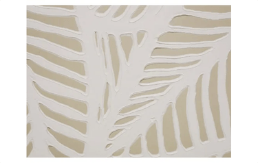 Banana Palm Textured Art - Natural Frame at online8 furniture store Auckland