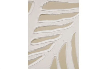 Banana Palm Textured Art - Natural Frame at online8 furniture store Auckland