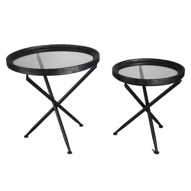 Barcelona Side Table Set of 2 at online8 furniture store Auckland