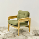 Bari Lounge Chair - Army Green at online8 furniture store Auckland