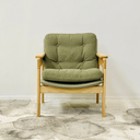Bari Lounge Chair - Army Green at online8 furniture store Auckland