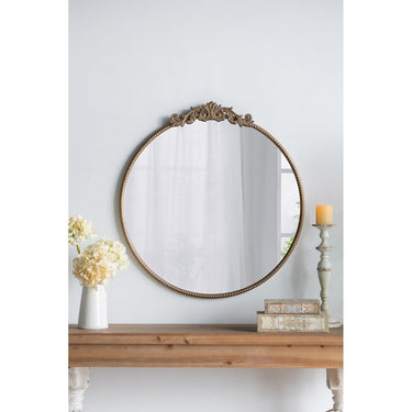Baroque Round Mirror - Medium at online8 furniture store Auckland
