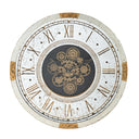 Baroque Round Wall Clock with Gears at online8 furniture store Auckland