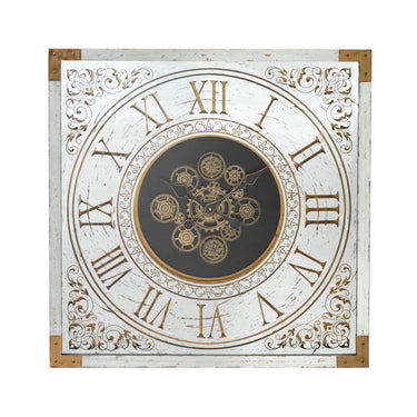 Baroque Wall Clock with Gears at online8 furniture store Auckland
