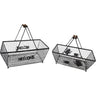 BASKET ANTIQUE GREY SET OF 2 at online8 furniture store Auckland