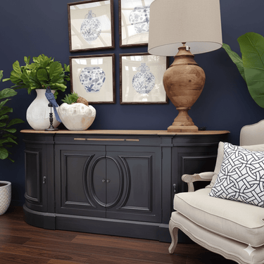 Bastian 4 Door Curved Sideboard - 2100mm at online8 furniture store Auckland