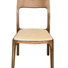 Baur Dining Chair - Linen Fabric / Walnut Frame at online8 furniture store Auckland