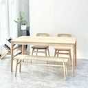Baur Dining Table - Natural at online8 furniture store Auckland