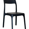 Baur Leather Dining Chair - Black at online8 furniture store Auckland