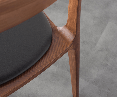 Baur Leather Dining Chair at online8 furniture store Auckland