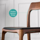 Baur Leather Dining Chair at online8 furniture store Auckland