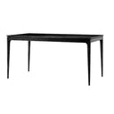 Baur Mid-Century Ashwood Dining Table - Black 1500mm at Online8 Furniture Auckland NZ