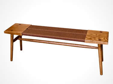 Baur Mid Century Nordic Style Bench at online8 furniture store Auckland