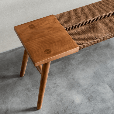 Baur Mid Century Nordic Style Bench at online8 furniture store Auckland