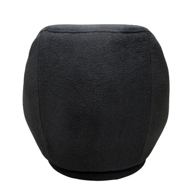 Baxter Boucle Swivel Chair - Black at online8 furniture store Auckland
