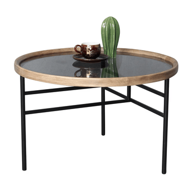 Baxton Round Coffee Table - 60cm at online8 furniture store Auckland