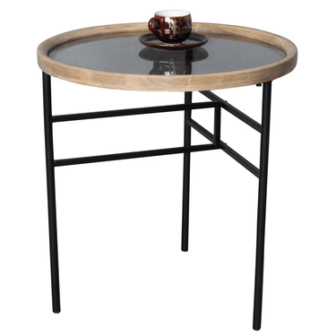 Baxton Round Side Table - 50cm at online8 furniture store Auckland
