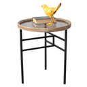 Baxton Wooden Round Side Table - 40cm at online8 furniture store Auckland