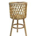 Bayan Rattan Floor Planter Stand Large at online8 furniture store Auckland