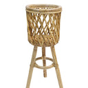 Bayan Rattan Floor Planter Stand Small at online8 furniture store Auckland