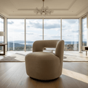 Bayberry Swivel Chair - Clay at online8 furniture store Auckland