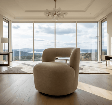 Bayberry Swivel Chair - Clay at online8 furniture store Auckland