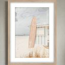 Beach Hut Framed  Print - Natural at online8 furniture store Auckland