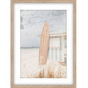 Beach Hut Framed  Print - Natural at online8 furniture store Auckland