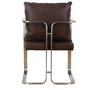 Beaubourg Leather Armchair - Vintage Brown at online8 furniture store Auckland