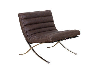 Beaubourg Leather Chair with Ottoman | Casual Chair  at online8 furniture store Auckland
